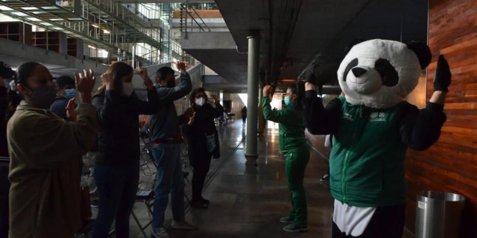 Personas que no se habían vacunado contra el Covid-19 en la etapa que les correspondía han sido inmunizadas durante los últimos días en la Biblioteca Vasconcelos.