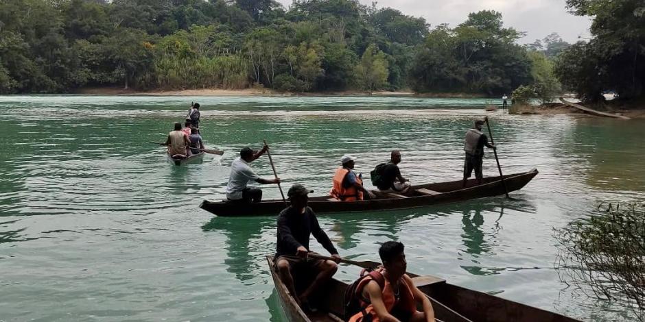 Los rescatistas buscaron al turista en el afluente del río a través de recorridos por lancha y equipo de buceo.
