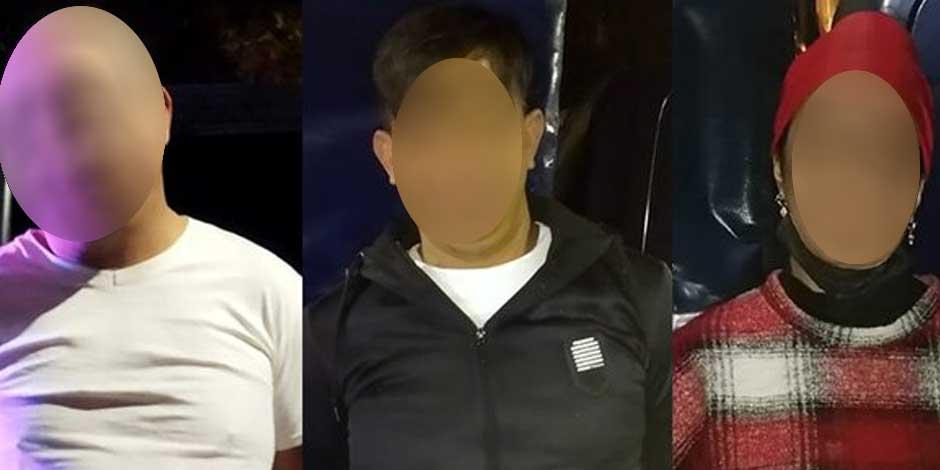 El Equipo de Proximidad "Blindar BJ" detuvo a tres sujetos por robo a casa habitación en División del Norte, colonia Del Valle Norte