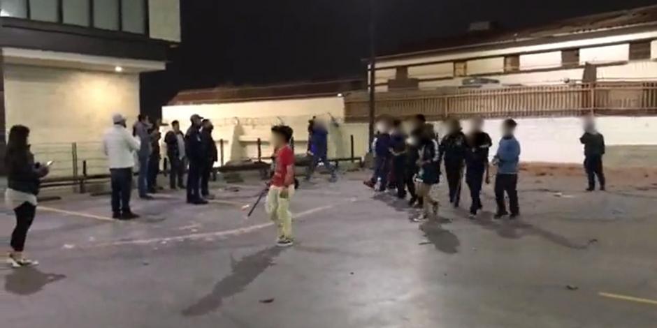 Los menores salieron a la azotea del DIF de Tijuana, rompieron algunas losetas, para saltar la reja que resguarda las instalaciones.
