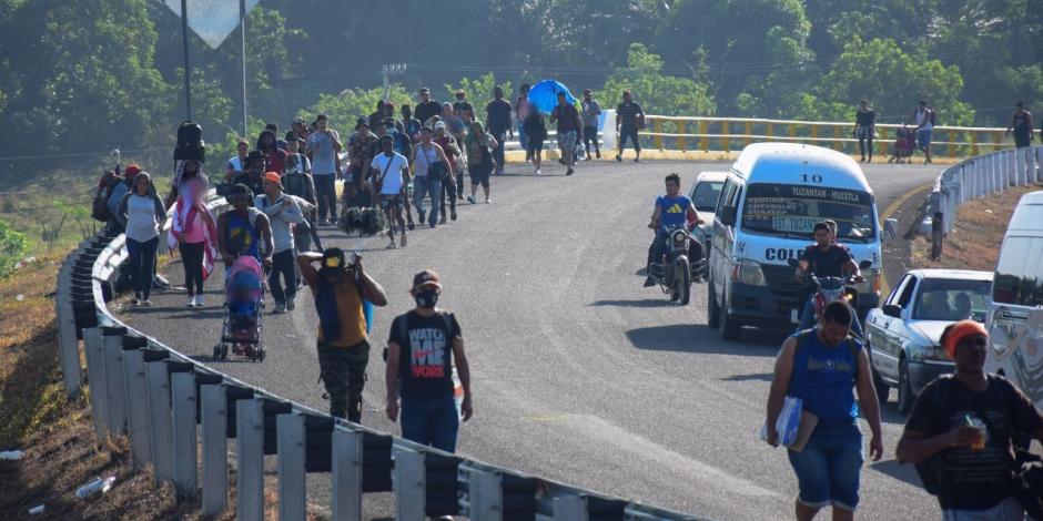 Un sacerdote de Huixtla dijo que se debe permitir a la nueva caravana migrante proseguir su ruta porque en el sur del país "no hay trabajo".