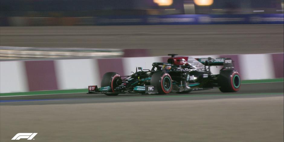 Lewis Hamilton en el GP de Qatar