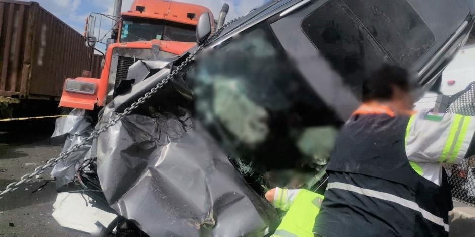 Accidente en la autopista México-Querétaro provoca caos vial