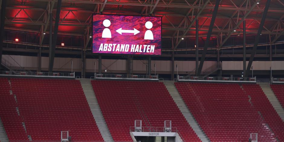 Las gradas del Red Bull Arena durante el duelo de la Bundesliga entre RB Leipzig y Bayer Leverkusen, el pasado 28 de noviembre.