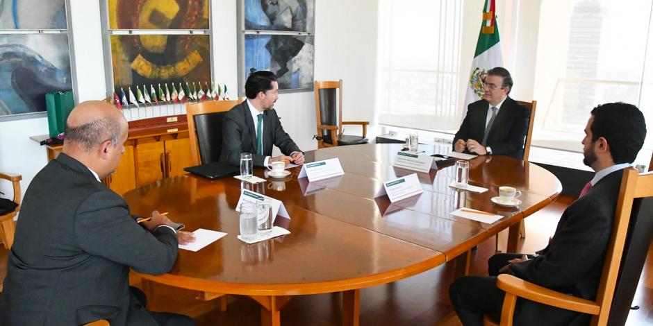 Yon de Luisa visitó la Secretaría de Relaciones Exteriores para platicar con el canciller Marcelo Ebrard.