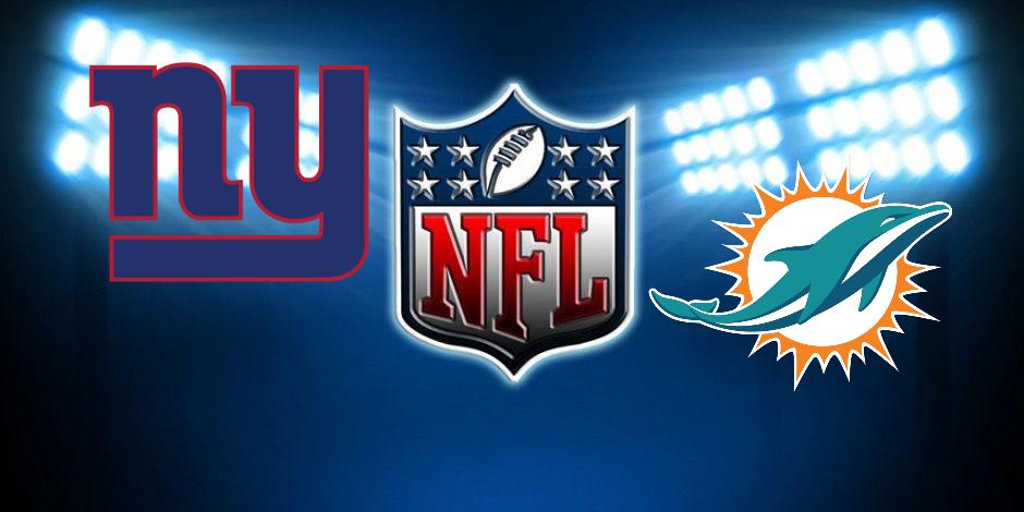New York Giants y Miami Dolphins miden fuerzas en el Hard Rock Stadium.