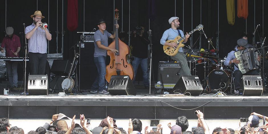 La agrupación, durante un show en 2011, en la capital del país.