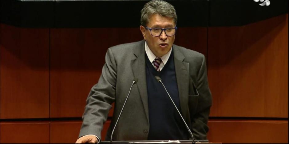 Coordinador de Morena en el Senado, Ricardo Monreal.