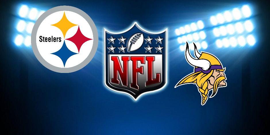 Steelers y Vikings miden fuerzas en Mineápolis, Minnesota.