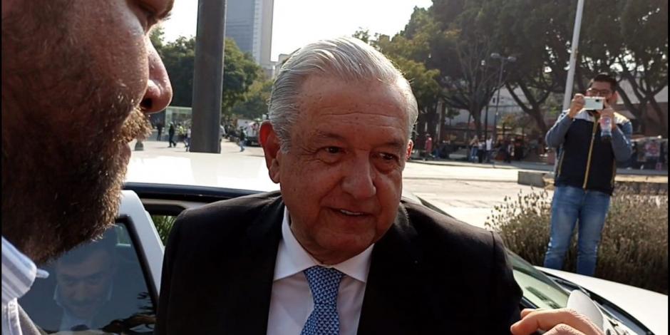 El Presidente Andrés Manuel López Obrador previo al encuentro con la Iniciativa Privada.