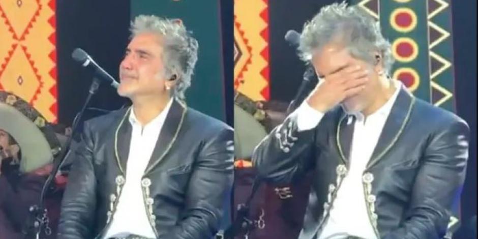 Alejandro Fernández se desmorona en concierto, su papá está en un "momento crítico"