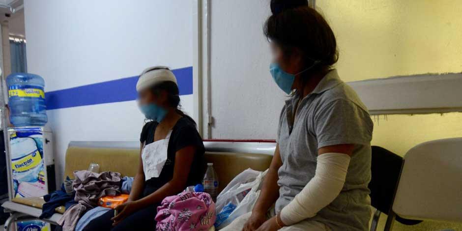 Una clínica de la Cruz Roja Mexicana en CHiapas atendió a migrantes heridos en un accidente carretero en Chiapa de Corzo