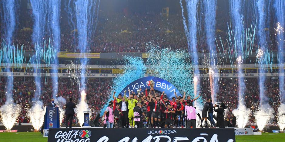 Atlas festeja su campeonato en la Liga MX