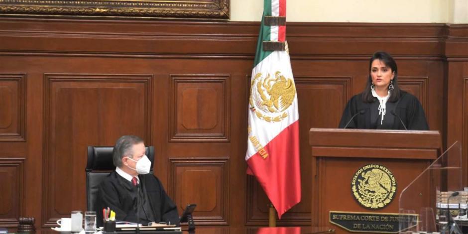 La ministra Margarita Ríos-Farjat (Der). propondrá a la SCJN atraer el caso de Juana Hilda.