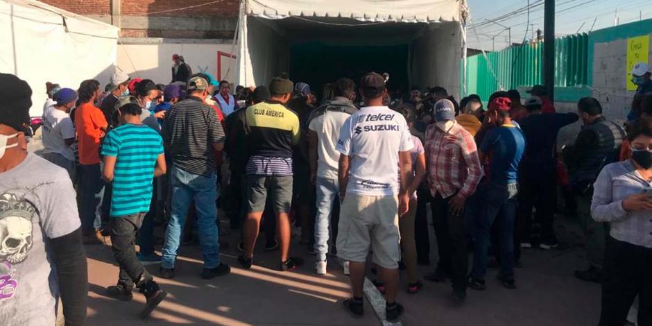 Migrantes en la Casa del Peregrino de la Ciudad de México