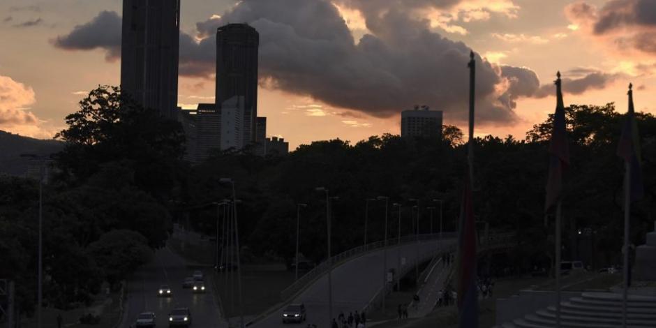 Caracas amaneció a oscuras por la falla en el suministro.