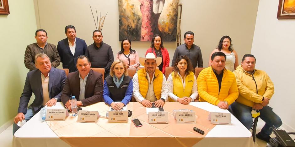 Las dirigencias estatales del PAN y PRD confirmaron una coalición en Hidalgo para 2022. 