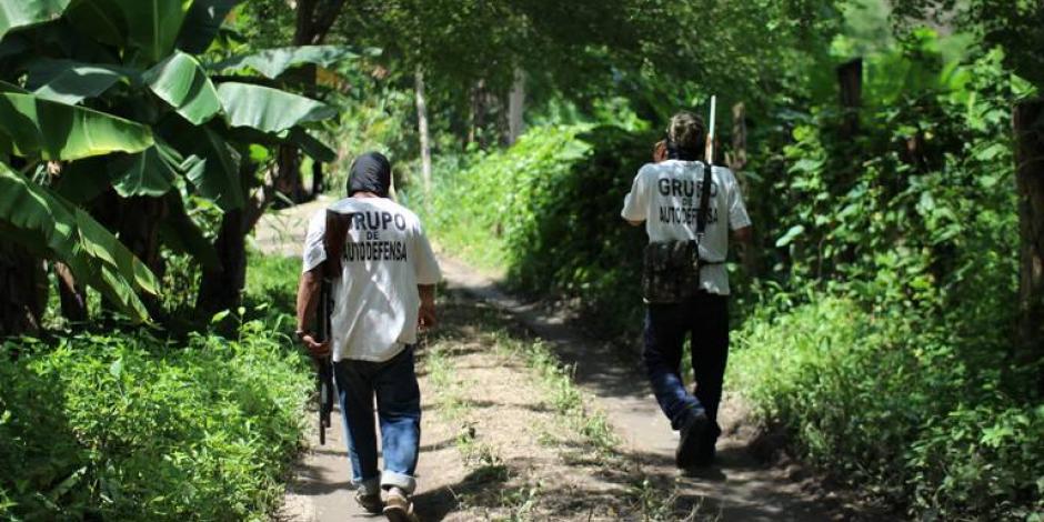 Integrantes de autodefensas en Michoacán.
