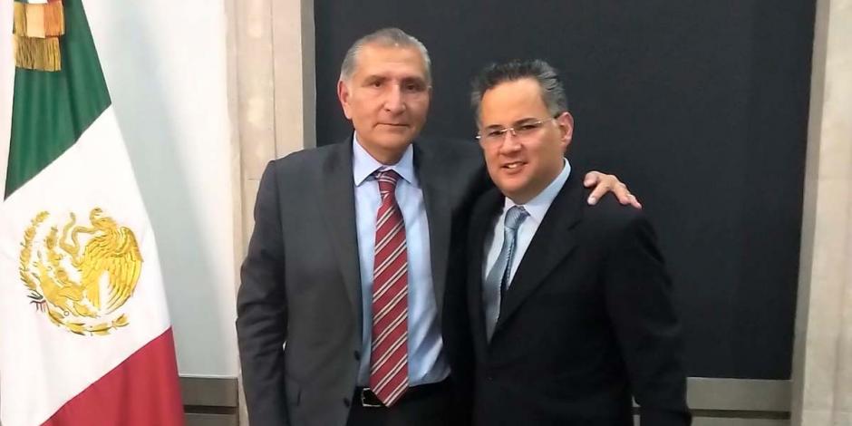 Santiago Nieto tuvo una reunión privada con Adán Augusto López, secretario de Gobernación