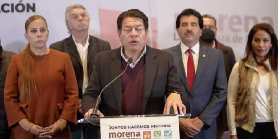 Mario Delgado presentó a José Ramón Enríquez y Marina Vitela como los mejor posicionados para la candidatura en Durango