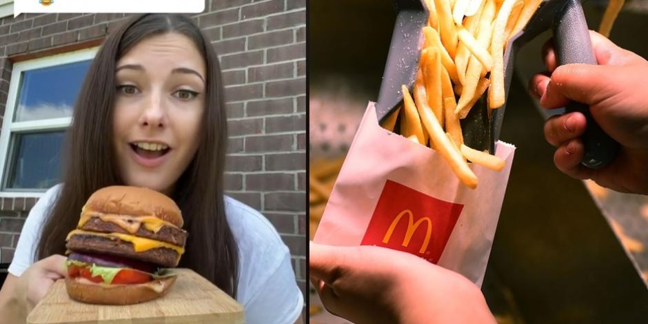 Una joven dejó su empleo en McDonald's para ser tiktok y ahora gana hasta 10 mil dólares al mes