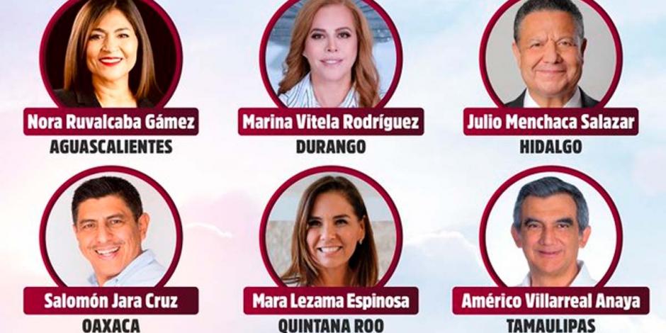 Morena dio a conocer a sus aspirantes que buscarán las seis gubernaturas en las elecciones de 2022