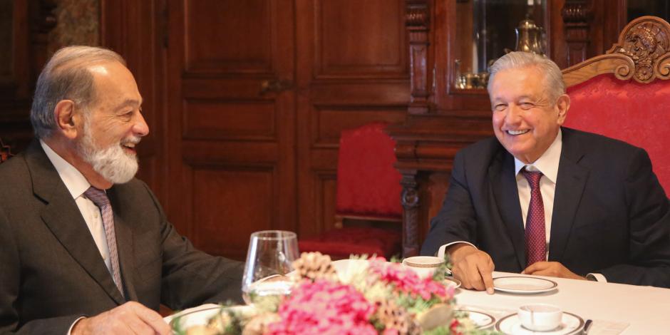 Este lunes el Presidente Andrés Manuel López Obrador sostuvo un encuentro con el empresario Carlos Slim