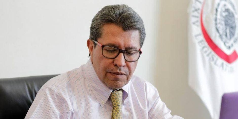 Ricardo Monreal, coordinador de Morena en el Senado.