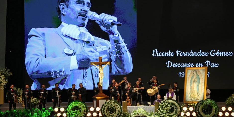 Uno de los  momentos del homenaje al Charro de Huentitán, en Jalisco.