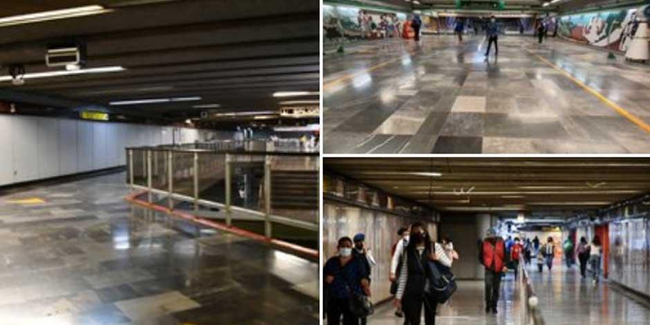 El Metro dijo que la liberación de 56 estaciones ocupadas por comercio informal coadyuva a elevar estándares de Protección Civil al interior de la Red