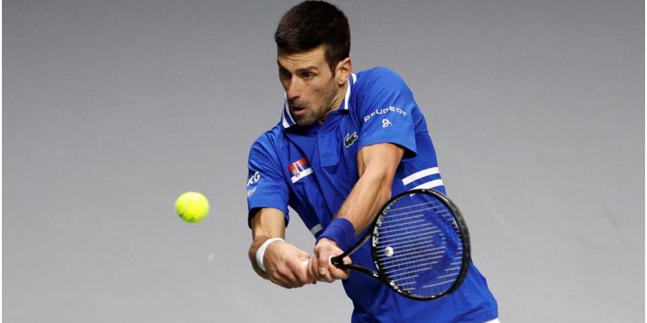 Novak Djokovic en acción durante un torneo el año pasado.
