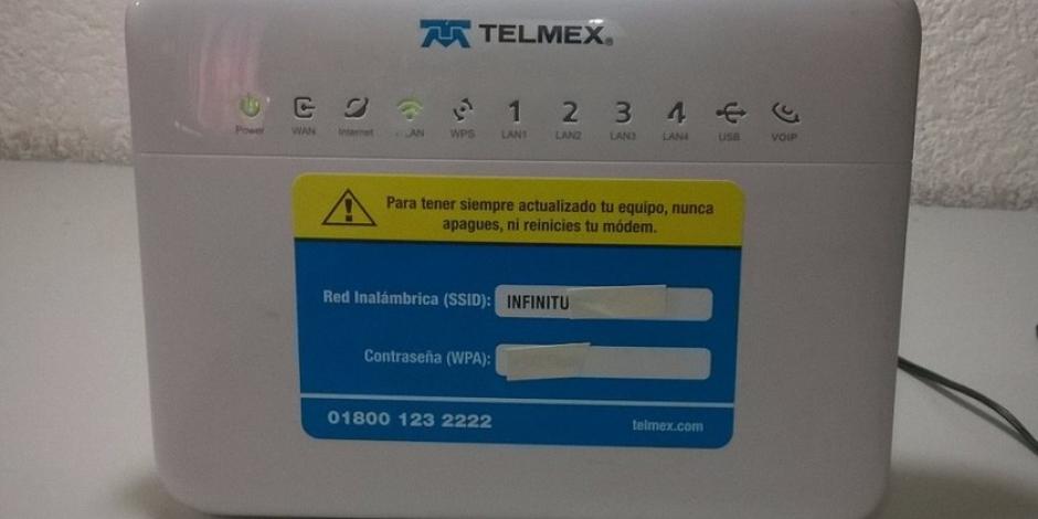 Usuarios reportan fallas en servicio de Internet de Telmex.