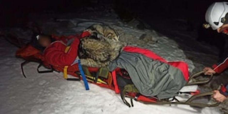 Perro rescata a montañista de Croacia ante el frío de cadena montañosa.