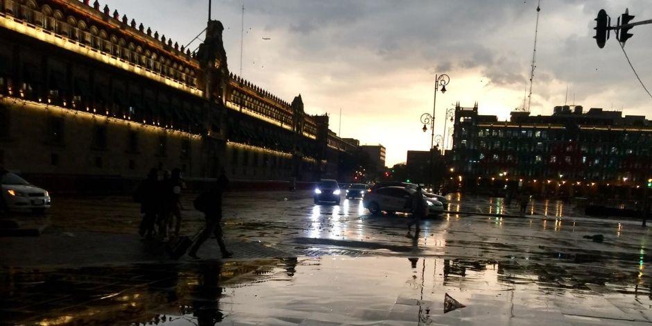 Registran las primeras lluvias del año en la CDMX