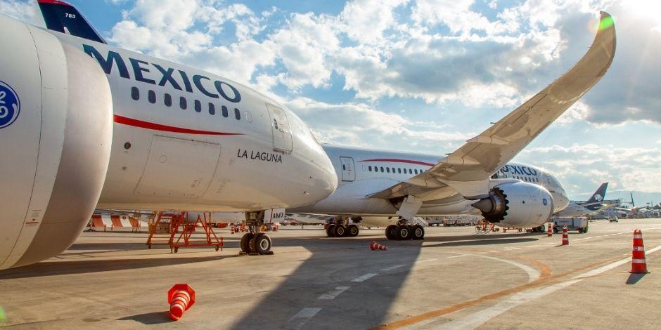 Ómicron causa cancelaciones de vuelos en Aeroméxico.