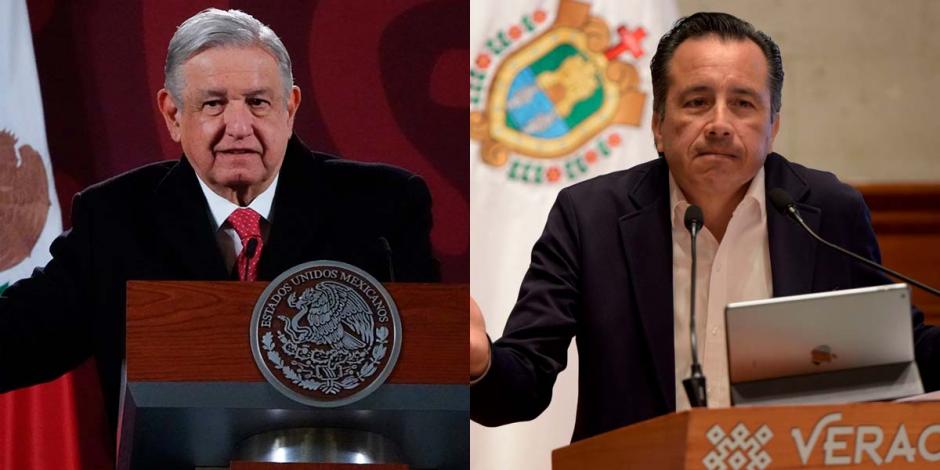 "No veo que Cuitláhuac esté actuando de manera injusta, ilegal o injusta, le tengo confianza", dijo AMLO esta mañana en Palacio Nacional