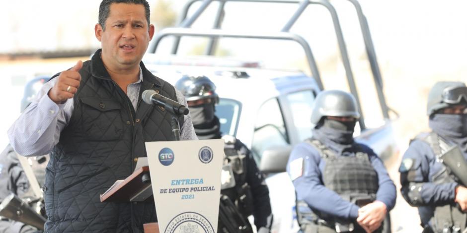 Bajan delitos y homicidios en Guanajuato durante el año 2021 de acuerdo al informe del SESNSP. En la imagen, el gobernador de la entidad, Diego Sinhue Rodríguez Vallejo