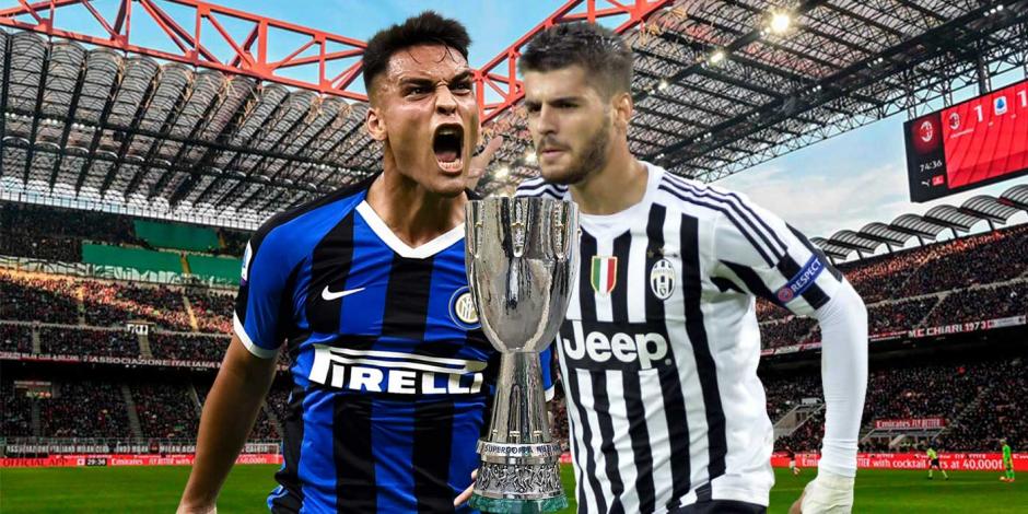Inter de Milán y Juventus chocan por la Supercopa de Italia.