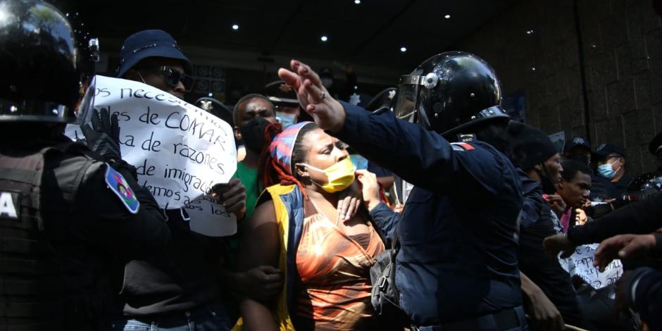manifestantes haitianos