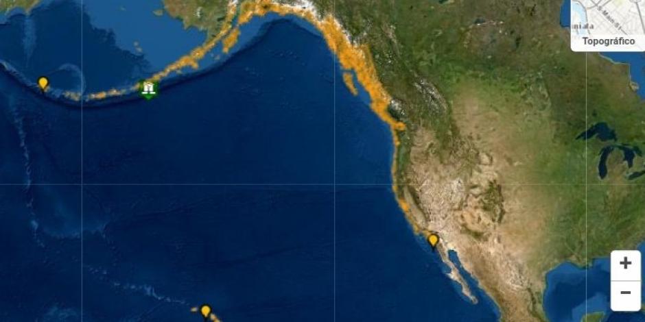 El Centro de Tsunami del Pacífico ha extendido la advertencia de tsunami para las costas occidentales de Canadá, Oregón, California y Washington. México ya registra variaciones inusuales.