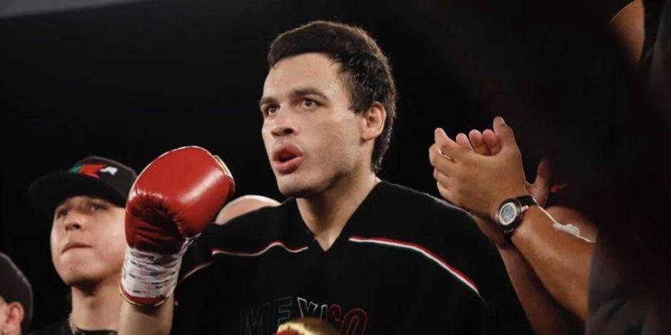 Julio César Chávez Jr., previo a su pelea de box contra David Zegarra, en diciembre del 2021.