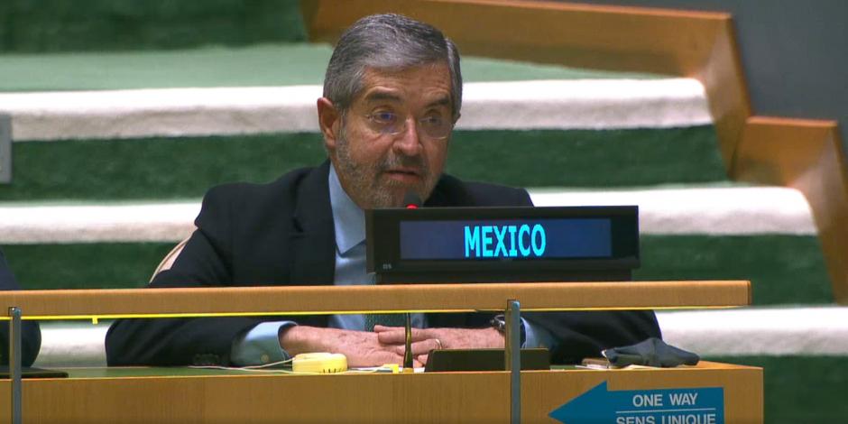 Juan Ramón de la Fuente, embajador de México ante la ONU.