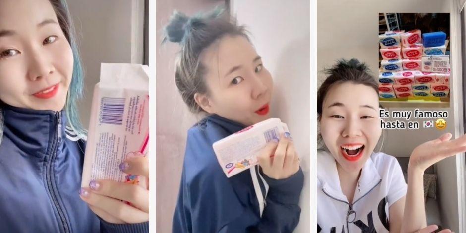 La tiktoker Sujin Kim descubrió la venta de jabón Zote en Corea.