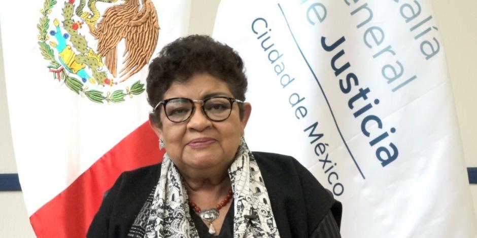 Ernestina Godoy, titular de la Fiscalía General de Justicia de la CDMX.