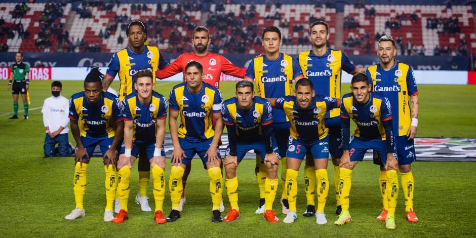 Futbolistas del Atlético de San Luis previo a su juego de la Fecha 2 de la Liga MX contra el FC Juárez, el pasado 20 de enero.