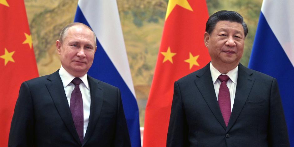 Vladimir Putin y Xi Jinping, ayer, en reunión bilateral en Beijing.