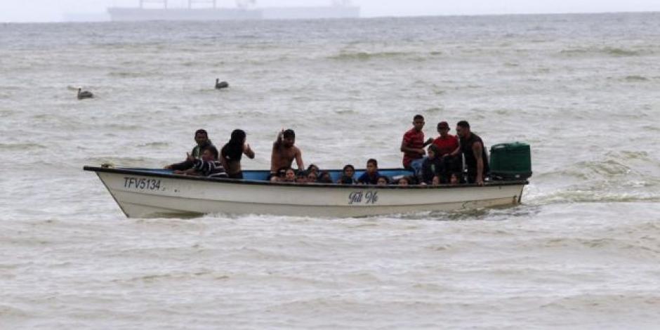 Bote de migrantes en Trinidad y Tobago.