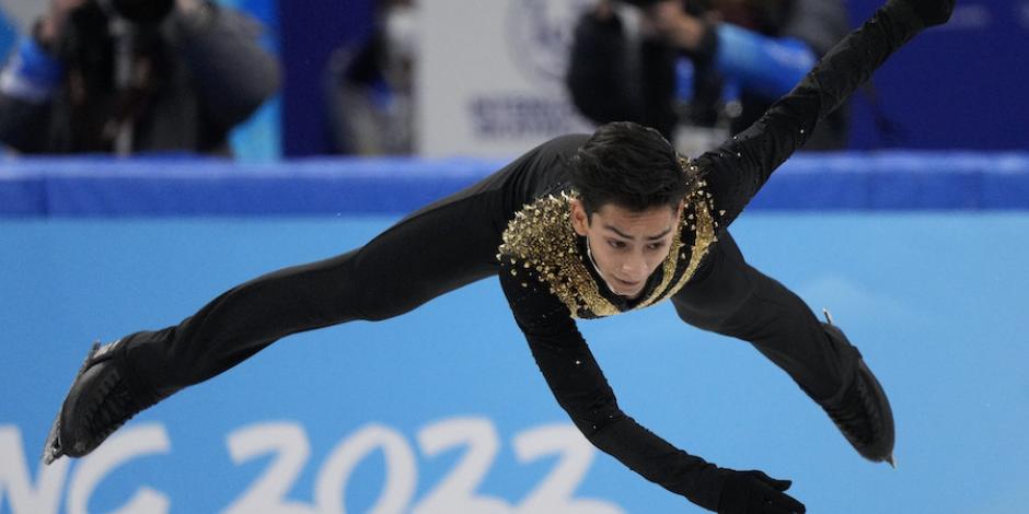 Donovan, durante su espectacular rutina en la justa olímpica en Beijing, ayer.