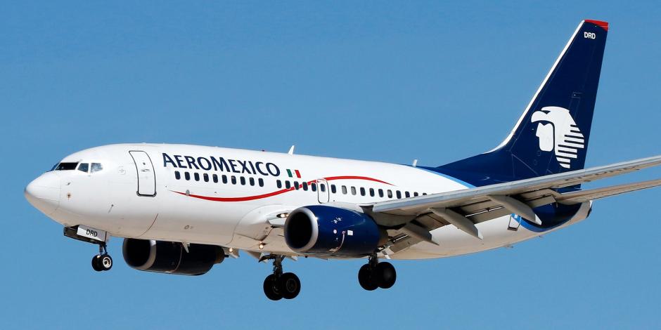 Avión de Aeroméxico.