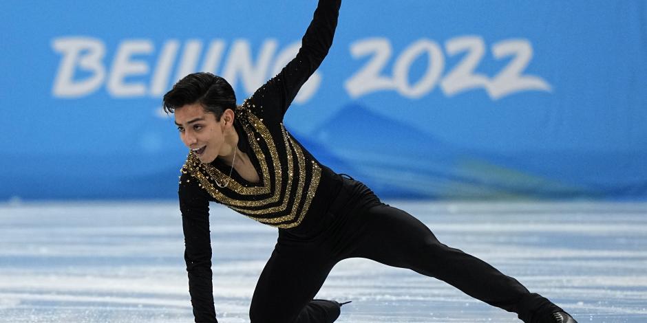 Donovan Carrillo durante su debut en los Juegos Olímpicos de Invierno Beijing 2022, el pasado 7 de febrero.